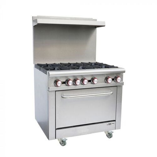 Norpole 36" Gas Range - Stainless M36GR