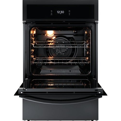 Frigidaire 24" Single Gas Wall Oven with Air Fry - Black GCWG2438AB