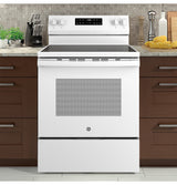 GE® 30" Free-Standing Electric Range GRF400PVWW