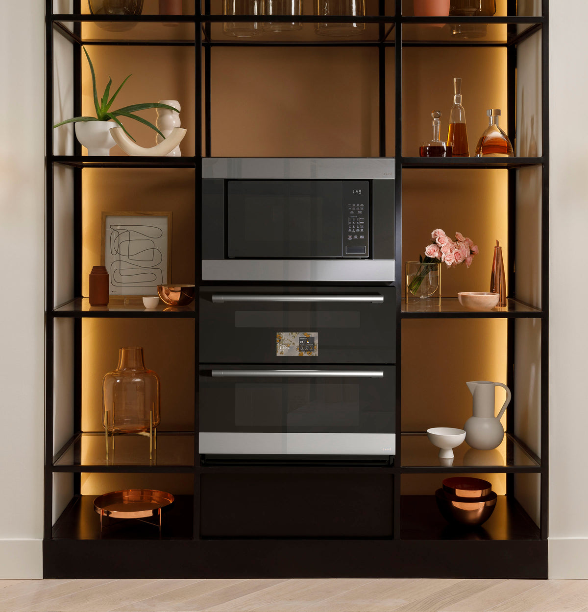CAFÉ™ 30" Duo Smart Single Wall Oven in Platinum Glass CTS92DM2ZS5