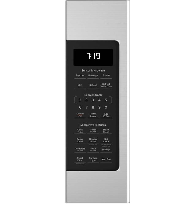 GE® 1.9 Cu. Ft. Over-the-Range Sensor Microwave Oven with Recirculating Venting JNM7196RWSS