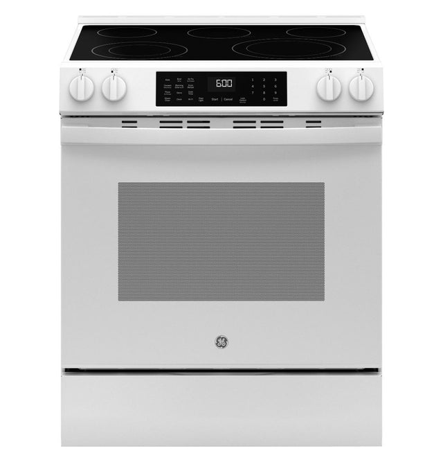 GE® 30" Slide-In Electric Convection Range with No Preheat Air Fry GRS600AVWW