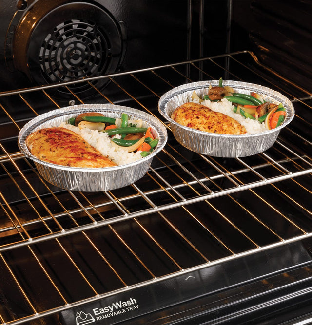 GE® 30" Free-Standing Electric Convection Range with No Preheat Air Fry GRF600AVWW