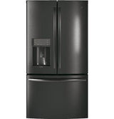 GE Profile Series ENERGY STAR 22.2 Cu. Ft. Counter-Depth French-Door Refrigerator PYE22KBLTS