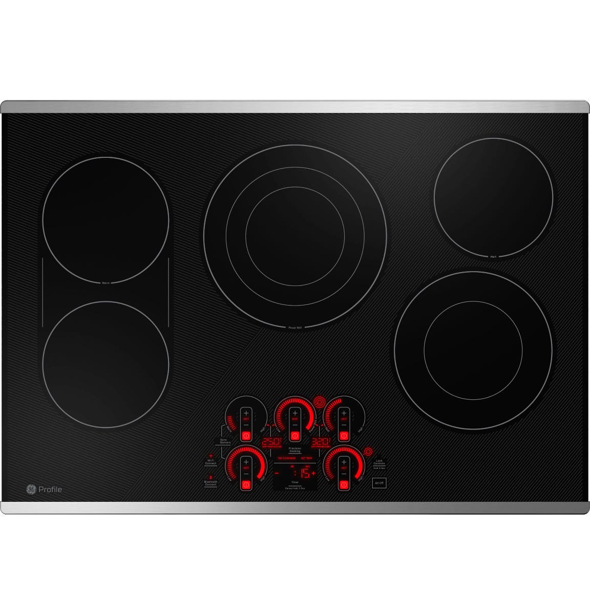 GE Profile™ 30" Built-In Touch Control Electric Cooktop PEP9030STSS