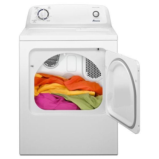 Amana® 6.5 cu. ft. Top-Load Electric Dryer with Automatic Dryness Control NED4655EW