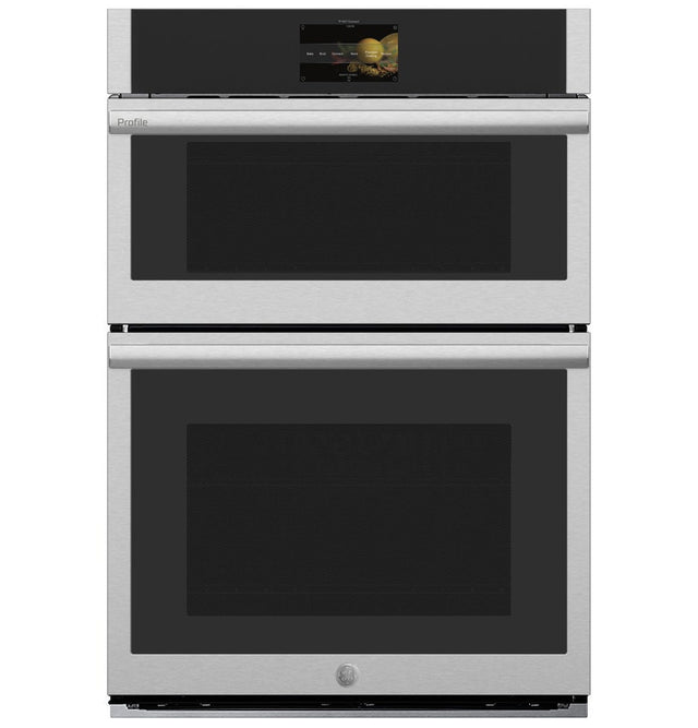 GE Profile™ 30 in. Combination Double Wall Oven with Convection, Air Fry, Steam, Sous Vide, and Advantium® Technology PT9900SWSS