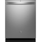 GE Top Control with Stainless Steel Interior Dishwasher with Sanitize Cycle GDT670SYVFS-Fingerprint Resistant Stainless Steel