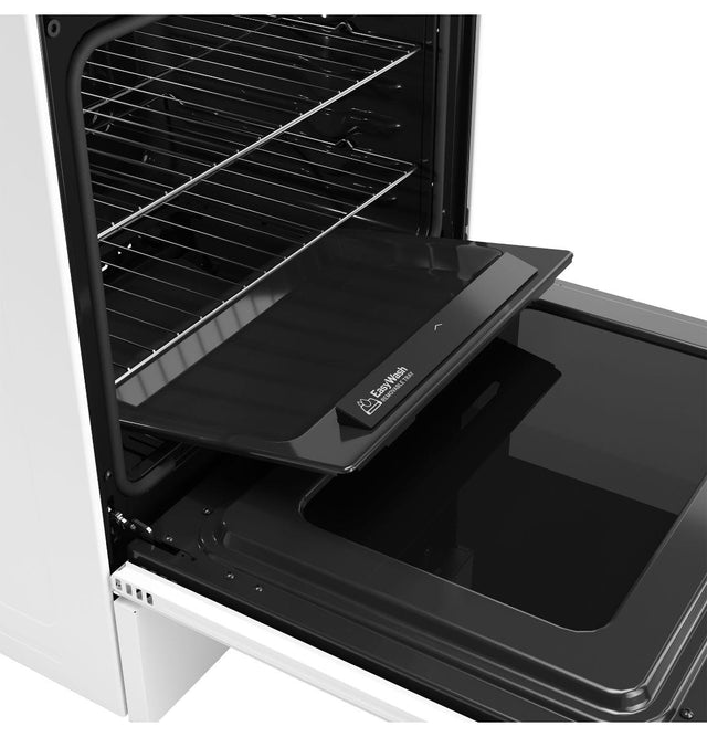 GE® 30" Free-Standing Gas Convection Range with No Preheat Air Fry and EasyWash™ Oven Tray GGF600AVWW