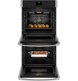 GE 27" Smart Built-In Convection Double Wall Oven with No Preheat Air Fry JKD5000SVSS