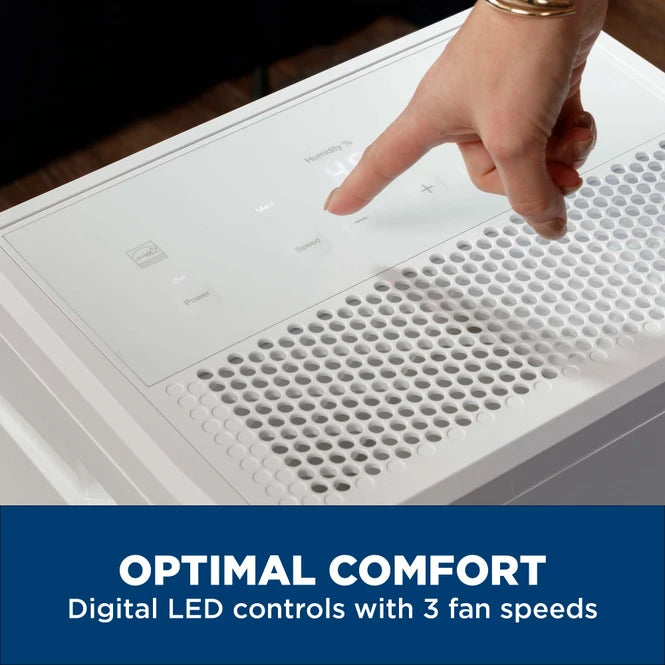 GE® 22 Pint Portable Dehumidifier with Smart Dry for Damp Spaces ADHL22LA