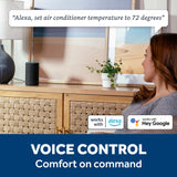 GE® 18,000 BTU Smart Heat/Cool Electronic Window Air Conditioner for Extra-Large Rooms up to 1000 sq. ft. AWGH18WWF