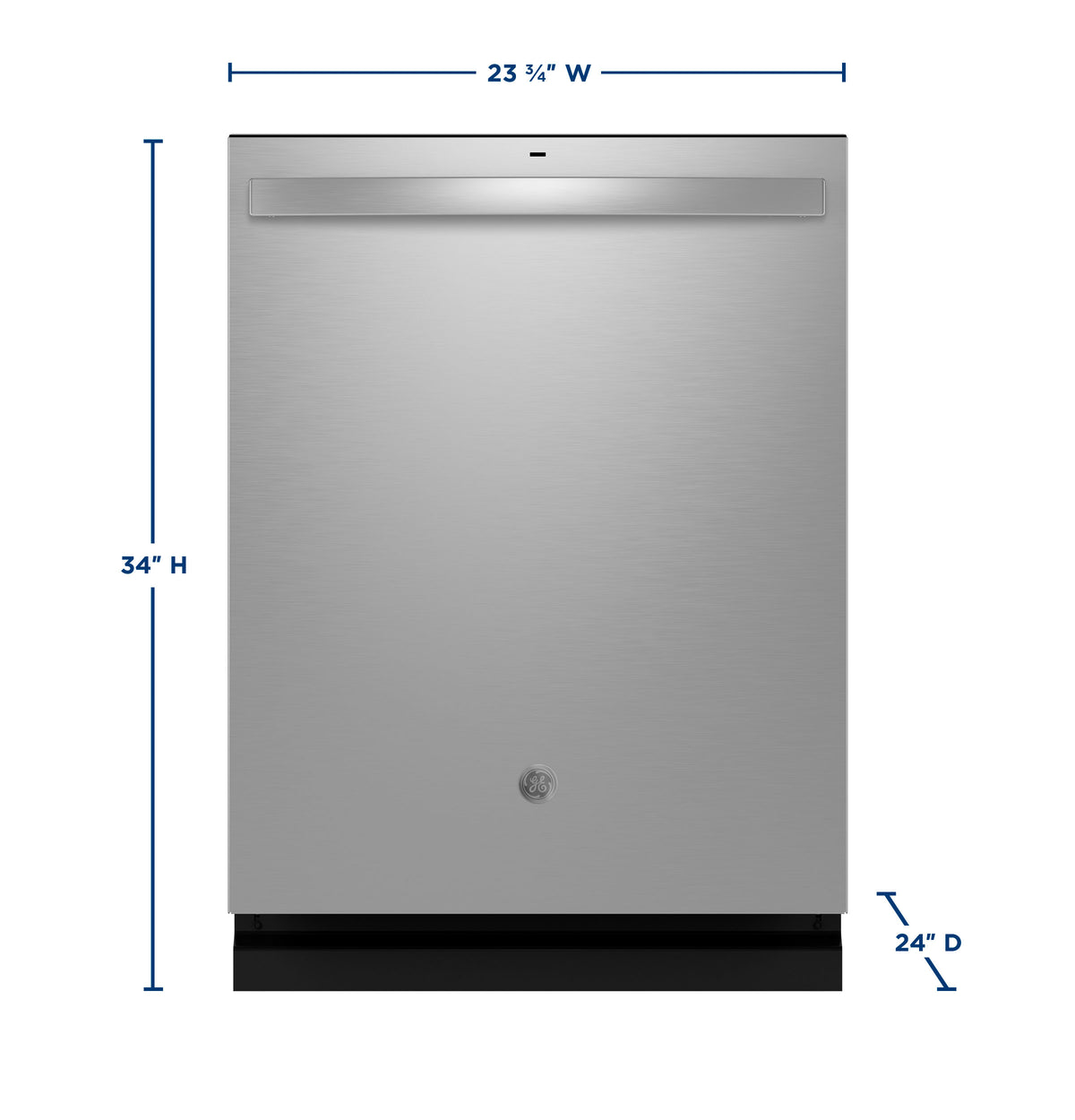 GE® ENERGY STAR® Top Control with Stainless Steel Interior Dishwasher with Sanitize Cycle & Dry Boost GDT640SSZSS