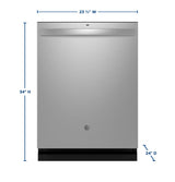 GE® ENERGY STAR® Top Control with Stainless Steel Interior Dishwasher with Sanitize Cycle & Dry Boost GDT640SSZSS