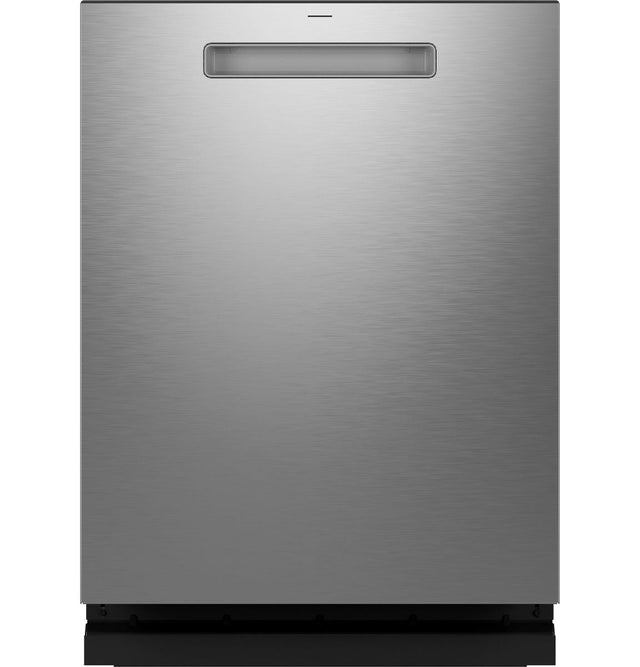 GE Profile Fingerprint Resistant Top Control with Stainless Steel Interior Dishwasher with Microban Antimicrobial Protection with Sanitize Cycle PDP715SYVFS