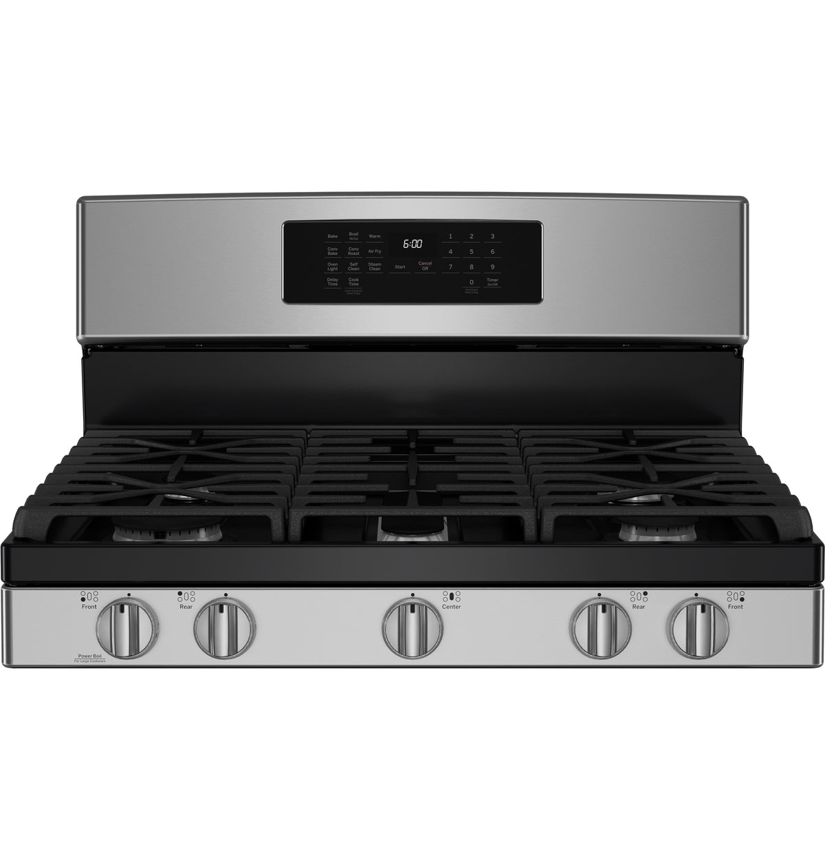 GE 30" Free-Standing Gas Convection Range with No Preheat Air Fry JGB670SZSS
