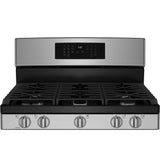 GE 30" Free-Standing Gas Convection Range with No Preheat Air Fry JGB670SZSS