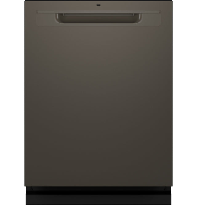 GE Fingerprint Resistant Top Control with Stainless Steel Interior Dishwasher with Sanitize Cycle GDP670SMVES-Slate