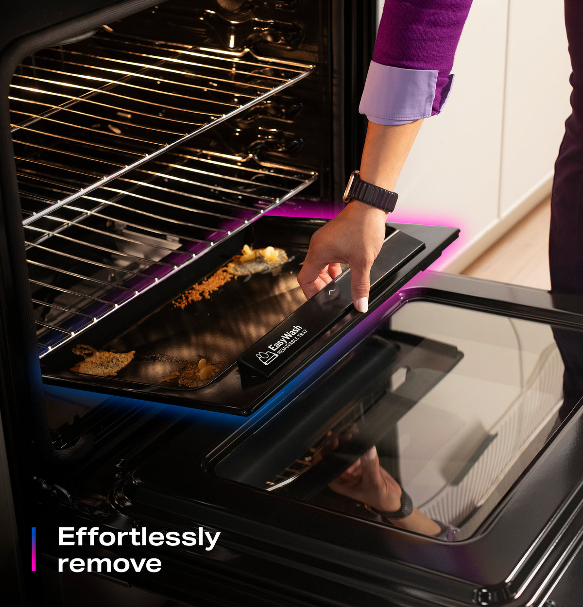 GE Profile™ ENERGY STAR® 30" Smart Slide-In Induction and Convection Range with No Preheat Air Fry and EasyWash™ Oven Tray PHS700AYFS