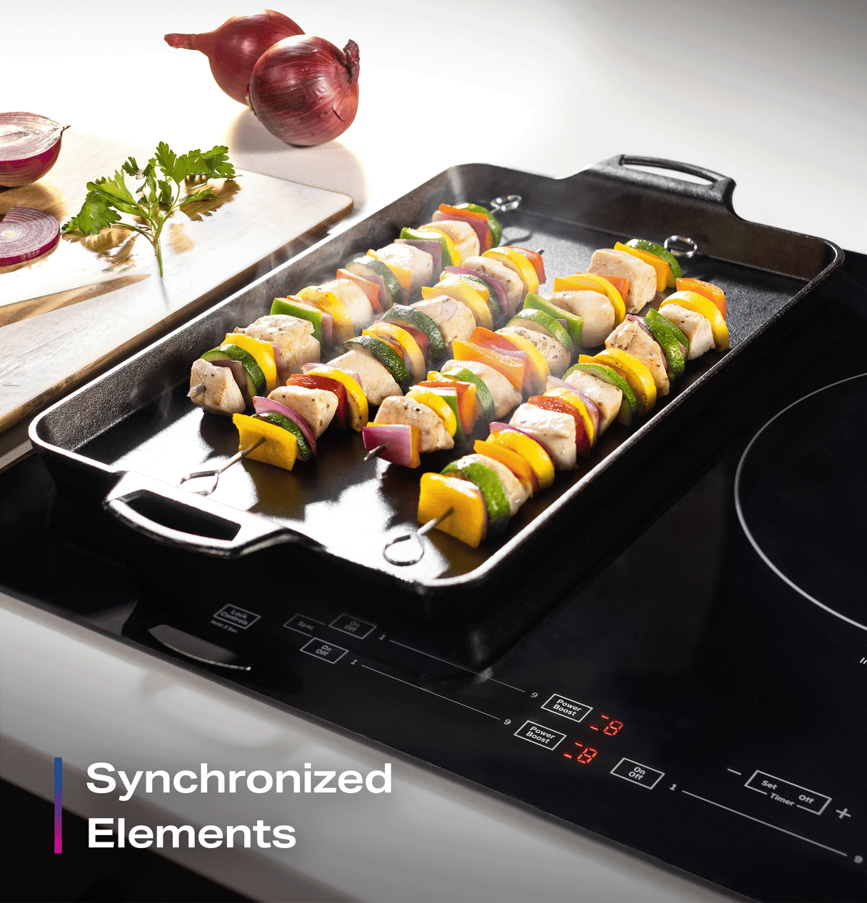 GE Profile™ ENERGY STAR® 30" Built-In Touch Control Induction Cooktop PHP6030DWBB