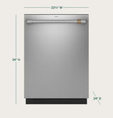 Café™ Smart Stainless Steel Interior Dishwasher with Sanitize and Ultra Wash & Dual Convection Ultra Dry CDT888P2VS1