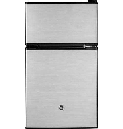 GE® Double-Door Compact Refrigerator GDE03GLKLB