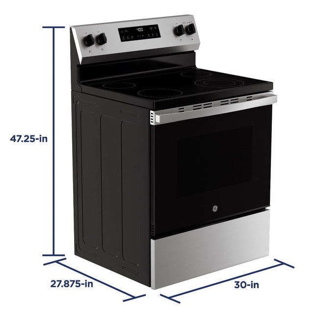 GE® 30" Free-Standing Electric Range GRF400SVSS