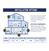 GE® Tankless Electric Water Heater GE08SNHPDG