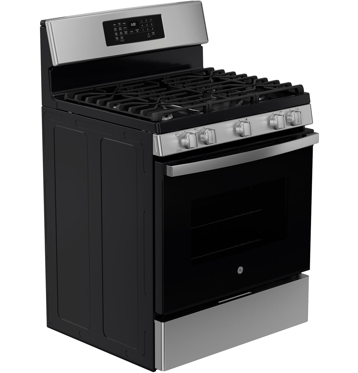 GE 30" Free-Standing Gas Convection Range with No Preheat Air Fry JGB670SZSS