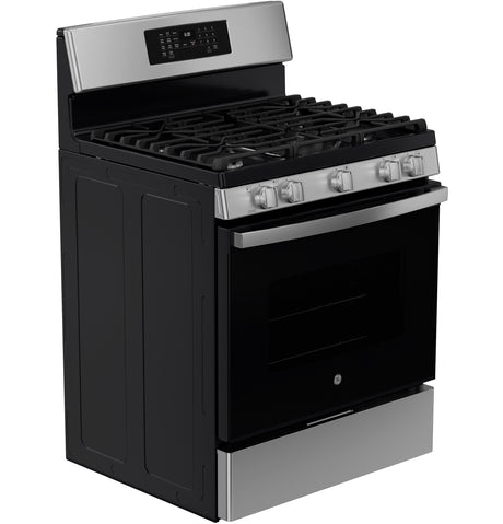 GE 30" Free-Standing Gas Convection Range with No Preheat Air Fry JGB670SZSS