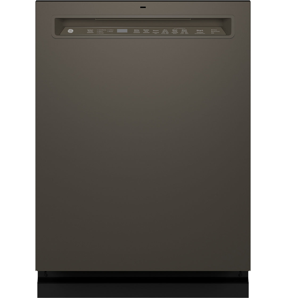 GE Front Control with Stainless Steel Interior Dishwasher with Sanitize Cycle GDF650SMVES