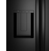 GE® ENERGY STAR® 24 Cu. Ft. Counter-Depth Side-By-Side Refrigerator with Extra Tall Dispenser and In-Door Icemaker GZE24NGYBB