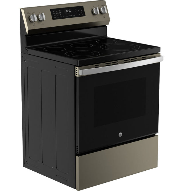 GE® 30" Free-Standing Electric Convection Range with No Preheat Air Fry GRF600AVES