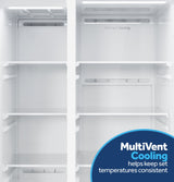 GE 23.6 Cu. Ft. Counter-Depth Side-By-Side Refrigerator with Extra Tall Dispenser and In-Door Icemaker GZS24NGYWW