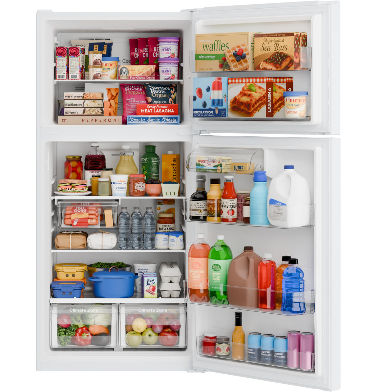 GE® 21 Cu. Ft. Garage Ready Top-Freezer Refrigerator GPS21KGZWW