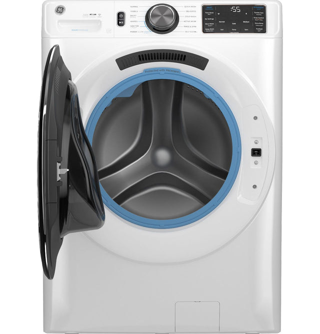 GE® 5.0 cu. ft. Capacity Smart Front Load ENERGY STAR® Steam Washer with SmartDispense™ UltraFresh Vent System with OdorBlock™ and Sanitize + Allergen GFW655SSVWW