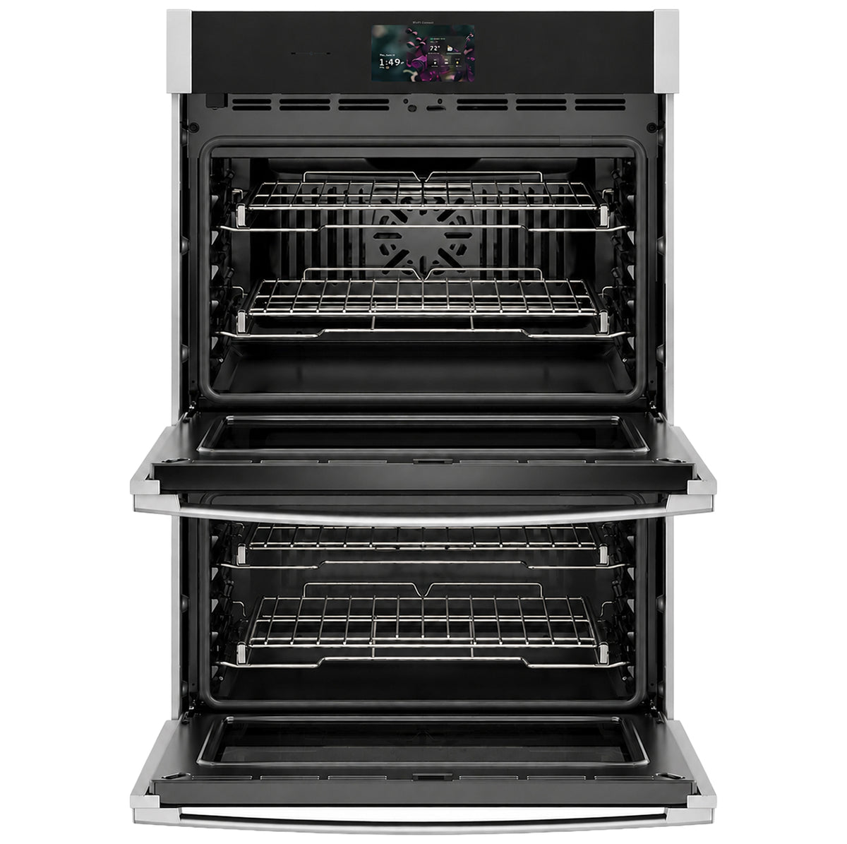 GE Profile™ 30" Smart Built-In Convection Double Wall Oven with No Preheat Air Fry and Precision Cooking PTD7000SZSS