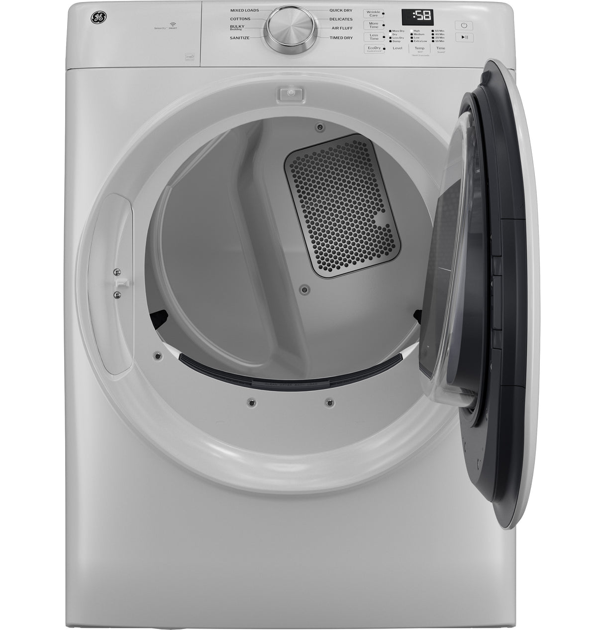 GE® ENERGY STAR® 7.8 cu. ft. Capacity Smart Front Load Gas Dryer GFD35GSSYWW