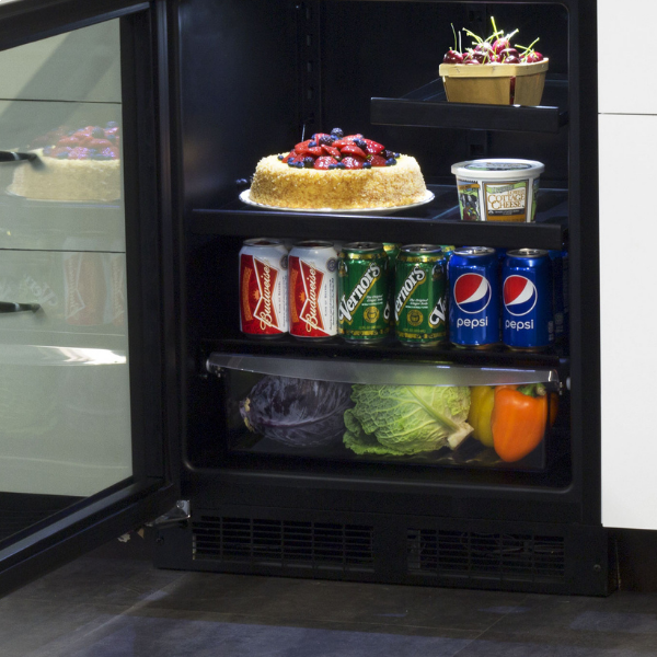 Marvel 24-IN LOW PROFILE BUILT-IN BEVERAGE CENTER WITH CONVERTIBLE SHELF AND MAXSTORE BIN MABV224-SG31A