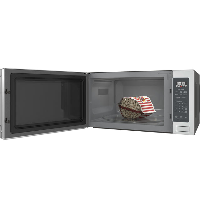 GE Profile™ 2.2 Cu. Ft. Countertop Sensor Microwave Oven PCST22U1WSS