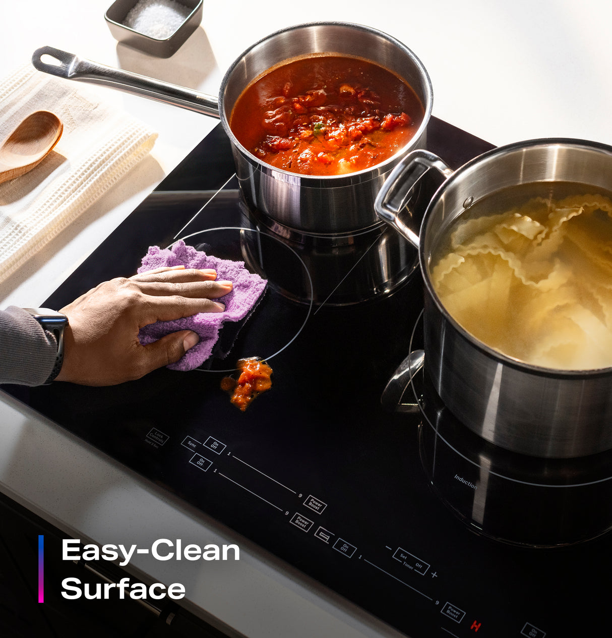 GE Profile™ ENERGY STAR® 36" Built-In Touch Control Induction Cooktop PHP6036DWBB