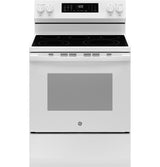 GE® 30" Free-Standing Electric Convection Range with No Preheat Air Fry GRF600AVWW