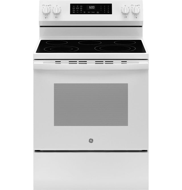 GE® 30" Free-Standing Electric Convection Range with No Preheat Air Fry GRF600AVWW