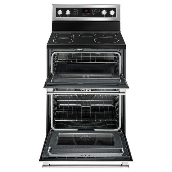 Maytag® 30-Inch Wide Double Oven Electric Range With True Convection - 6.7 Cu. Ft. MET8800FZ