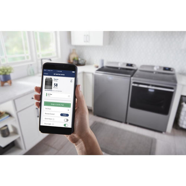 Maytag Smart Capable Top Load Electric Dryer with Extra Power Button - 7.4 cu. ft. MED6230HC