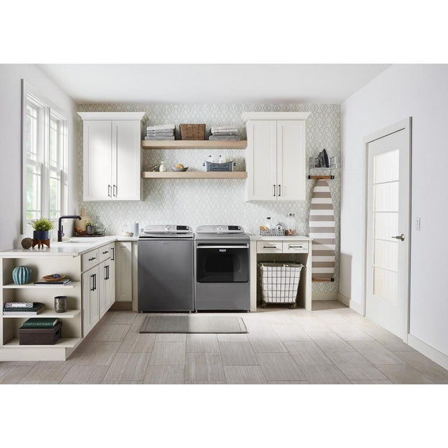 Maytag Smart Capable Top Load Electric Dryer with Extra Power Button - 7.4 cu. ft. MED6230HC