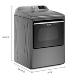 Maytag Smart Capable Top Load Electric Dryer with Extra Power Button - 7.4 cu. ft. MED6230HC