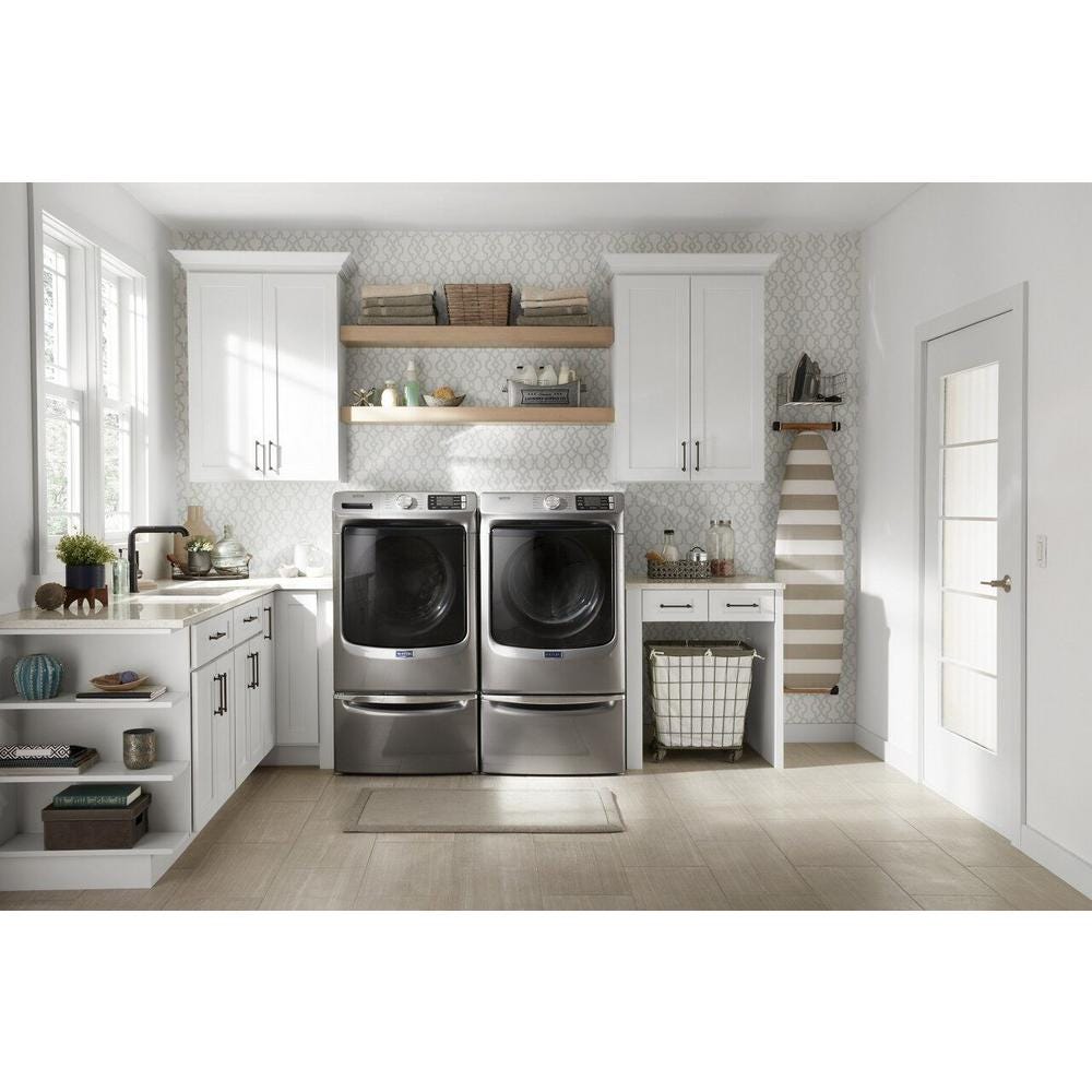 Maytag Front Load Electric Dryer with Extra Power and Quick Dry Cycle - 7.3 cu. ft. MED6630HC