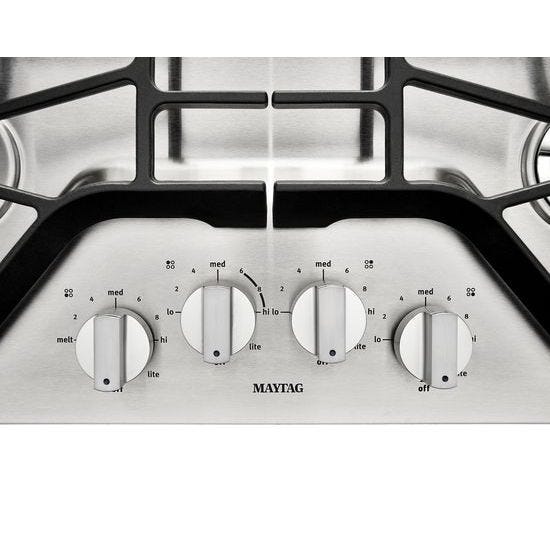 Maytag® 30-inch 4-burner Gas Cooktop with Power™ Burner MGC7430DS