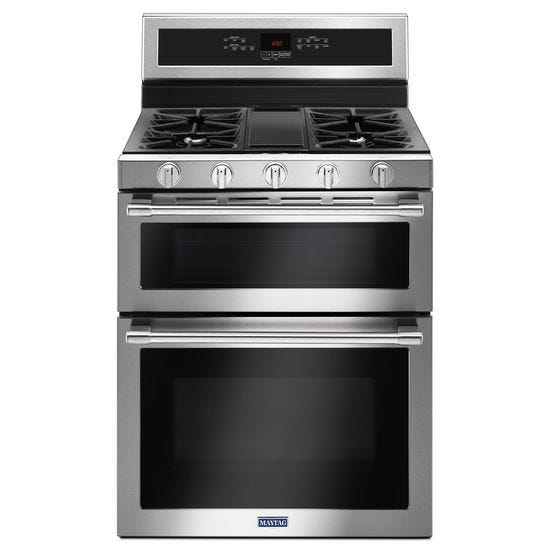 Maytag 30-Inch Wide Double Oven Gas Range With True Convection - 6.0 Cu. Ft. MGT8800FZ